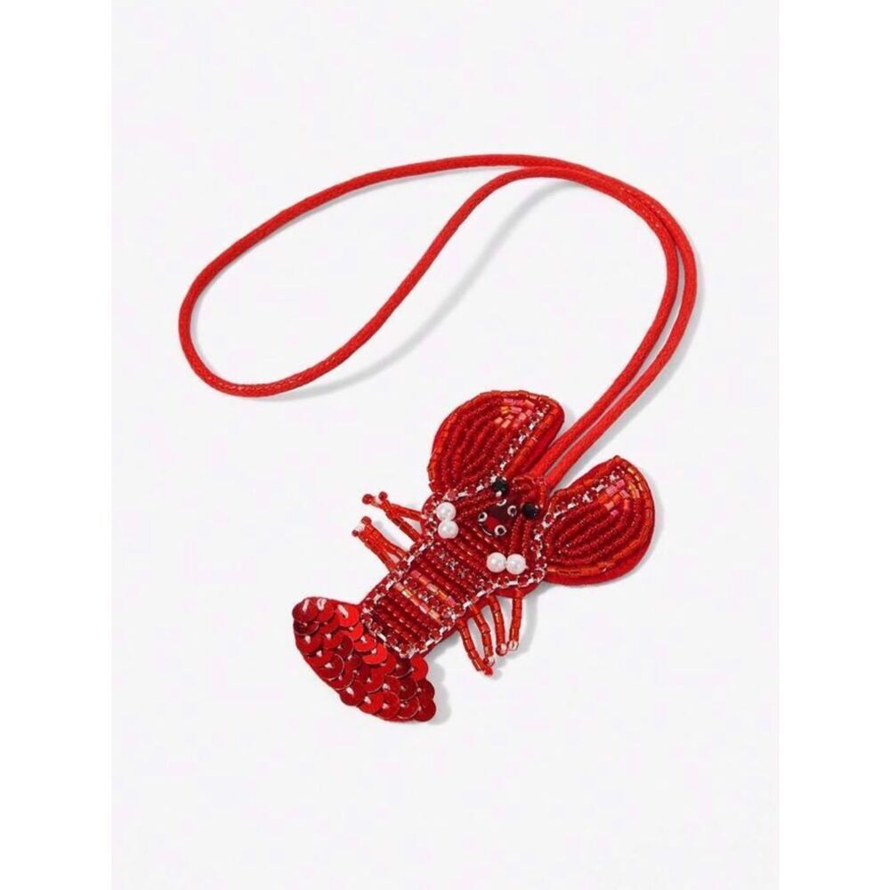 Red Lobster Beaded charm M1827